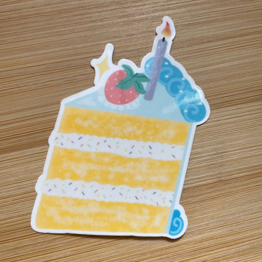Piece of cake sticker